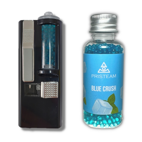 Crushball Dispenser with 1000 Blue Crush menthol balls for cigarettes